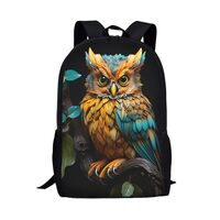 Owl School Backpack For Girls Boys Kids,Lightweight Elementary Student Bookbag Perfect for Back to S