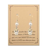 FUSTMW Owl Dangle Earrings Owl Gifts for Owl Lovers Jewelry Owl Pearl Gifts Cute Owl Gifts for Women