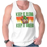 Woodsy Owl Keep it Clean and Green Tank Top T Shirts Men Women