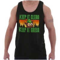 Woodsy Owl Keep it Clean and Green Tank Top T Shirts Men Women