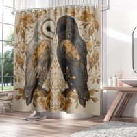 Witchy Mysterious Aesthetic Gothic Astrology Cloth Fabric Waterproof Polyester Bathroom Home Decor G