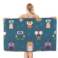 AFHYZY Owl Microfiber Beach Towels for Adults Sand Free Travel Towel Large Quick Dry Towel Lightweig