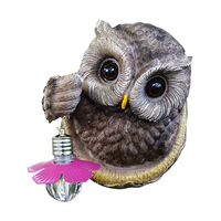 Outdoor Owl Resin Hanging Garden Patio Decorative Arts and Crafts Display Imitation Animal Stained G