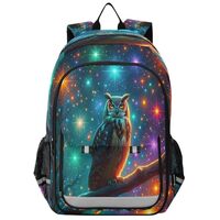 AEZODI Firefly Owl Backpack for Boys Girls Students Bookbag Travel Daypack