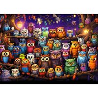 TangComplete - Owl Family Puzzle for Adults 1000 Pieces, Jigsaw Puzzles for Adults 1000 Piece, Puzzl