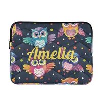Colorful Owls Custom Laptop Sleeve Case for 13-14 Inch Laptop Bag Personalized Computer Bag Laptop P