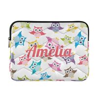 Cute Owls White Custom Laptop Sleeve Case for 13-14 Inch Laptop Bag Personalized Laptop Cover Protec