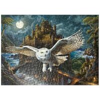 MyPuzzle Magic Owl and Castle - Premium 500 Piece Jigsaw Puzzle for Adults