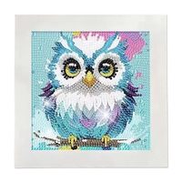PERFECTSIGHT Cute 5D Diamond Art Kits with Wooden Frame, Kawaii DIY Painting Art for Adults Teen, Di