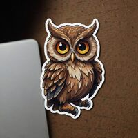 Owl Cute Animal Stickers for Kids 2in, Water Bottle Stickers, Waterproof Vinyl Stickers for, Laptop,