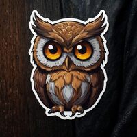 Owl Cute Animal Stickers for Kids 2in, Water Bottle Stickers, Waterproof Vinyl Stickers for, Laptop,