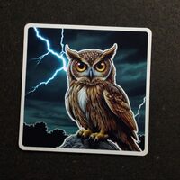 Owl Cute Animal Stickers for Kids 2in, Water Bottle Stickers, Waterproof Vinyl Stickers for, Laptop,
