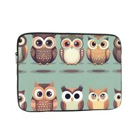 Cartoon Owls Cute Print Laptop Case Stylish, Computer Bag Men and Women Business Travel and Daily Us