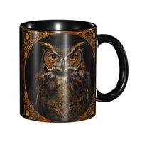 NOXOZNMOK Owl Coffee Mug 11 OZ Ceramic Tea Cup Novelty Mugs Funny Coffee Cups with Handle