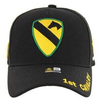 Artisan Owl U.S. Army 1st Cavalry Embroidered Logo Baseball Cap - Adjustable Hook and Loop Closure (