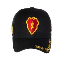 Artisan Owl U.S. Army 25th Infantry Embroidered Logo Baseball Cap - Adjustable Hook and Loop Closure