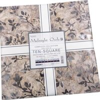 Artisan Batiks Midnight Owls Ten Square 42 10-inch Squares Layer Cake Robert Kaufman TEN-1349-42