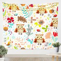 Erosebridal Owl Tapestry For Kids Girls Kawaii Room Xlarge 70X92 Cute Owl Bird Tapestries For Boys W
