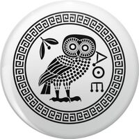 BKR Graphics Owl of Athena Pin Lapel Pin Cute Brooch Pins Badges 0.75