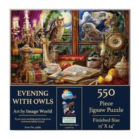 SUNSOUT INC - Evening with Owls - 550 pc Jigsaw Puzzle by Artist: Image World - Finished Size 15&quo