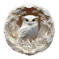 Wooden Puzzles for Adults, 3D Paper Carved Owl Wooden Jigsaw Puzzle Unique Shape Puzzles, Birthday G