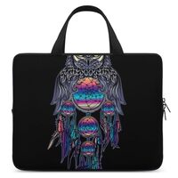 17 Inch Laptop Sleeves Owl Rainbow Dream Catcher, Travel Carrying Laptop Case, Durable Briefcase, Re