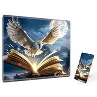 FXIANGWL Square Mouse Pad with Phone Holder, Size 9.6x7.9x0.1 inch Cute Mouse Pad Small Mouse Pad De