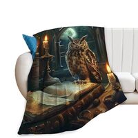 Baegopa Owl Blanket Owls Gifts for Women Girls Book Throw Blanket Cozy Plush Fleece Flannel Lightwei