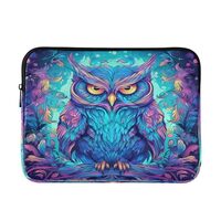 Blueangle Neon Owl Laptop Sleeve Case, 14 Inch, Waterproof Notebook Computer Pocket Case/Tablet Brie