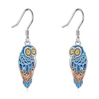YFN Owl Gifts for Women 925 Sterling Silver Owl Dangle Drop Earrings Owl Jewelry for Bird Lovers Gif
