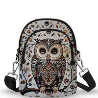 Owl Small Crossbody Bags for Women Casual Cell Phone Purse Lightweight Crossbody Purses Fashion with