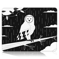 Auhoahsil Mouse Pad, 12" x 10" Square Mousepad, 3mm Thick Rubber Mouse Mat with Pretty Des