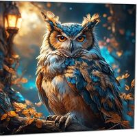 Owl Greeting Card - Beautiful Owl Birthday Card Design 145 x 145mm