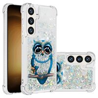MEMAXELUS Case for Samsung Galaxy S24 FE, Glitter Cute Bling Sparkly Flowing Liquid Quicksand Cover 