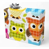 Sepmxagt Pattern with Various Owls Gift Wrapping Paper for Family Kids Adult, Holiday Tissue Paper G