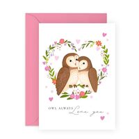 CENTRAL 23 Endearing Greeting Card - 'OWL ALWAYS LOVE YOU'- Perfect for Expressing Eternal