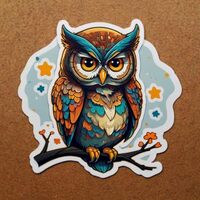 Owl Cute Animal Stickers for Kids 2in, Water Bottle Stickers, Waterproof Vinyl Stickers for, Laptop,