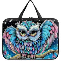 Universal Laptop Sleeve Tablet Case 12 inch, Owl Blue Slim Carrying Case Durable Handbag Travel Lapt