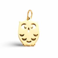 10pcs Stainless Steel Pendants Owl Charms Crafting Accessories for Earring Necklaces Bracelet Polish