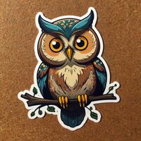 Owl Cute Animal Stickers for Kids 2in, Water Bottle Stickers, Waterproof Vinyl Stickers for, Laptop,