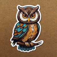 Owl Cute Animal Stickers for Kids 2in, Water Bottle Stickers, Waterproof Vinyl Stickers for, Laptop,