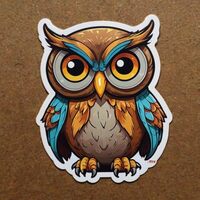 Owl Cute Animal Stickers for Kids 2in, Water Bottle Stickers, Waterproof Vinyl Stickers for, Laptop,