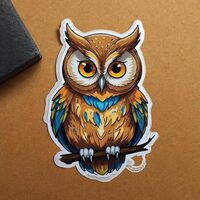 Owl Cute Animal Stickers for Kids 2in, Water Bottle Stickers, Waterproof Vinyl Stickers for, Laptop,