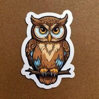 Owl Cute Animal Stickers for Kids 2in, Water Bottle Stickers, Waterproof Vinyl Stickers for, Laptop,