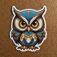 Owl Cute Animal Stickers for Kids 2in, Water Bottle Stickers, Waterproof Vinyl Stickers for, Laptop,