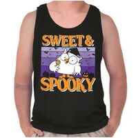 Tootsie Owl Sweet Spooky Halloween Tank Top T Shirts Men Women Black