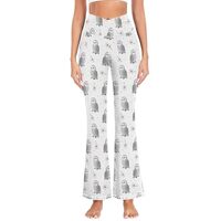 CaTaKu Cute Owls Berries Flare Leggings Yoga Pants for Women High Waisted Bell Bottom Leggings,XL Mu