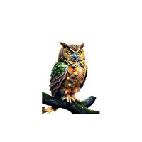 Colorful Owl Decal Sticker for Drink Tumblers, Adorable Funny Laptop Decals, Binders, Phones and so 