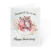 J&J'S TOYSCAPE Anniversary Card Daughter And Son-inlaw, Couple's Wedding Anniversary C