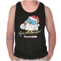 Tootsie Mr. Owl Christmas Santa Tank Top T Shirts Men Women Black